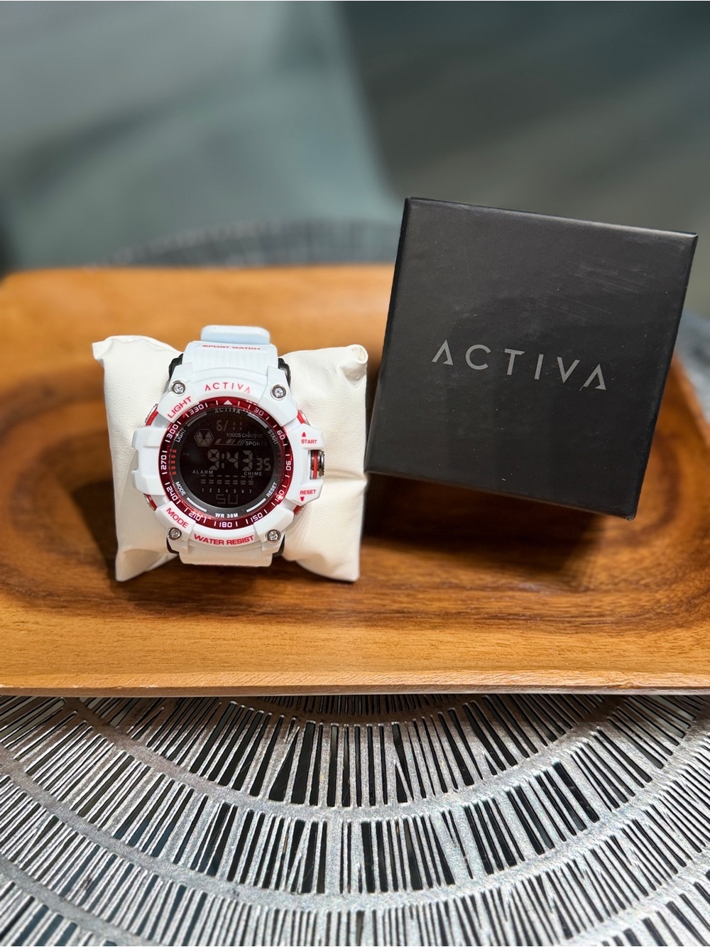 NEW Activa x Invicta Digital Men’s Watch 56mm White Red ACW8020-012